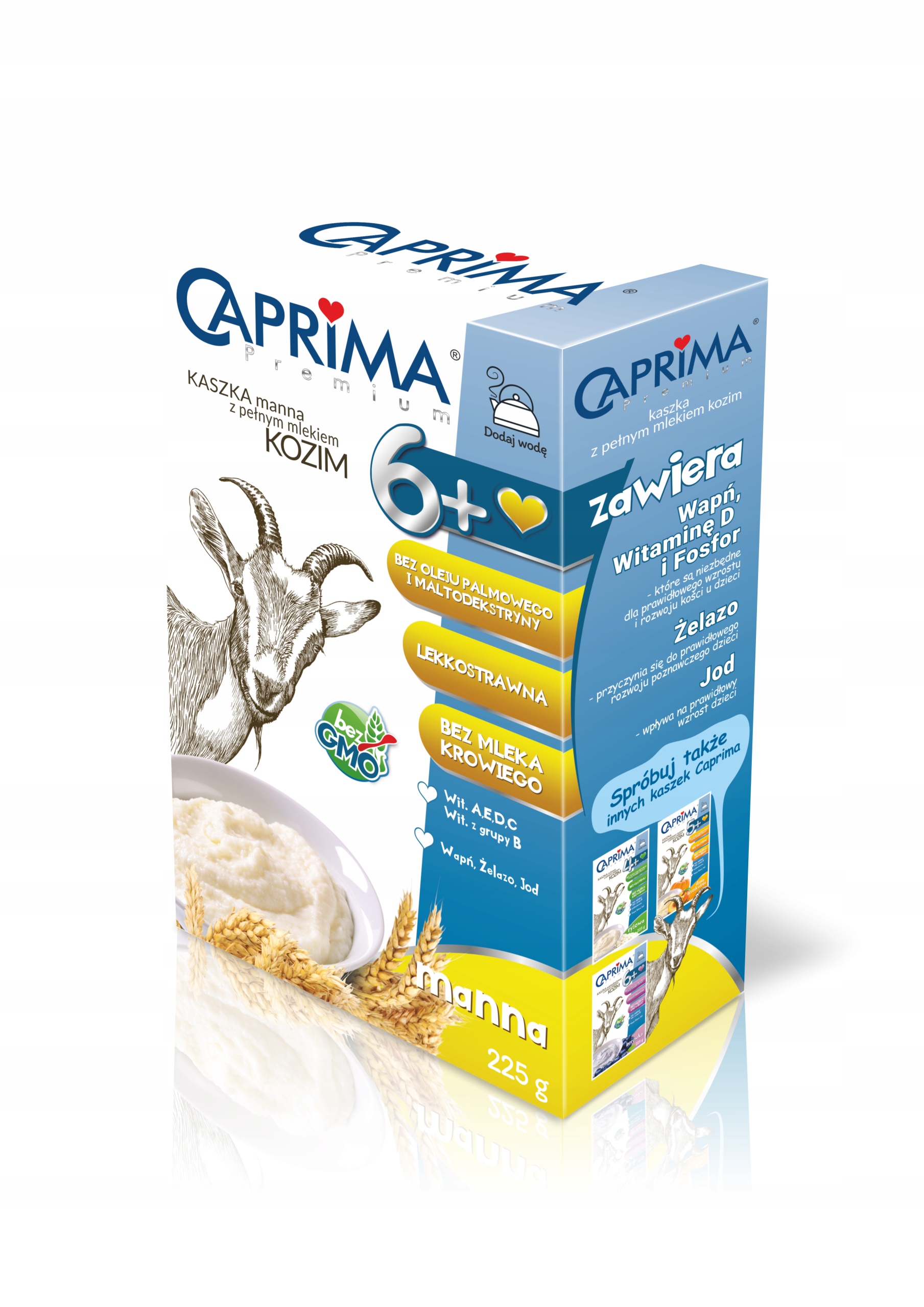 CAPRIMA PREMIUM KASZKA MANNA NA MLEKU KOZIM 225 g
