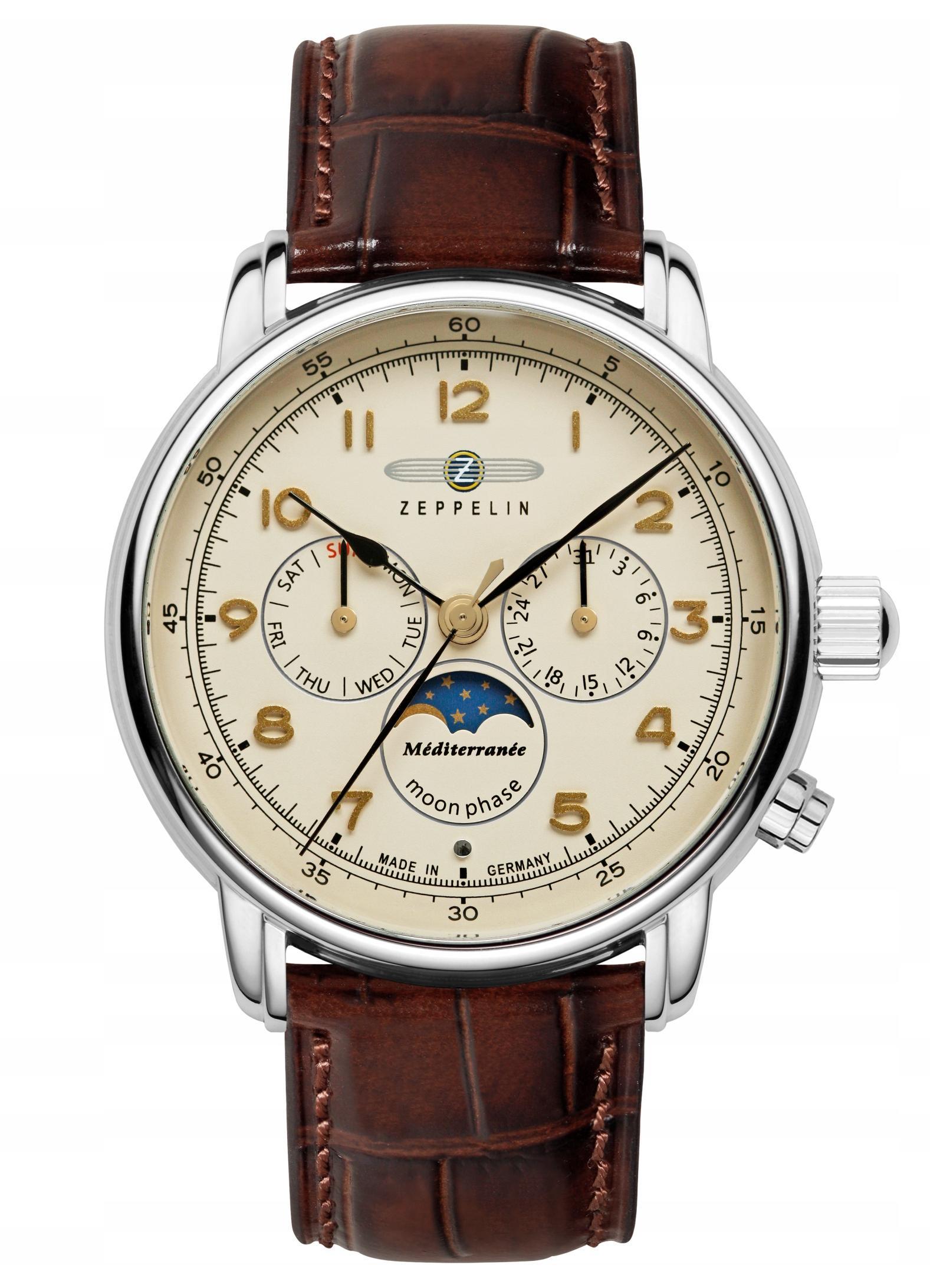 Nové Originální Pánské Hodinky Zeppelin Mediterranee 9636-5 quartz