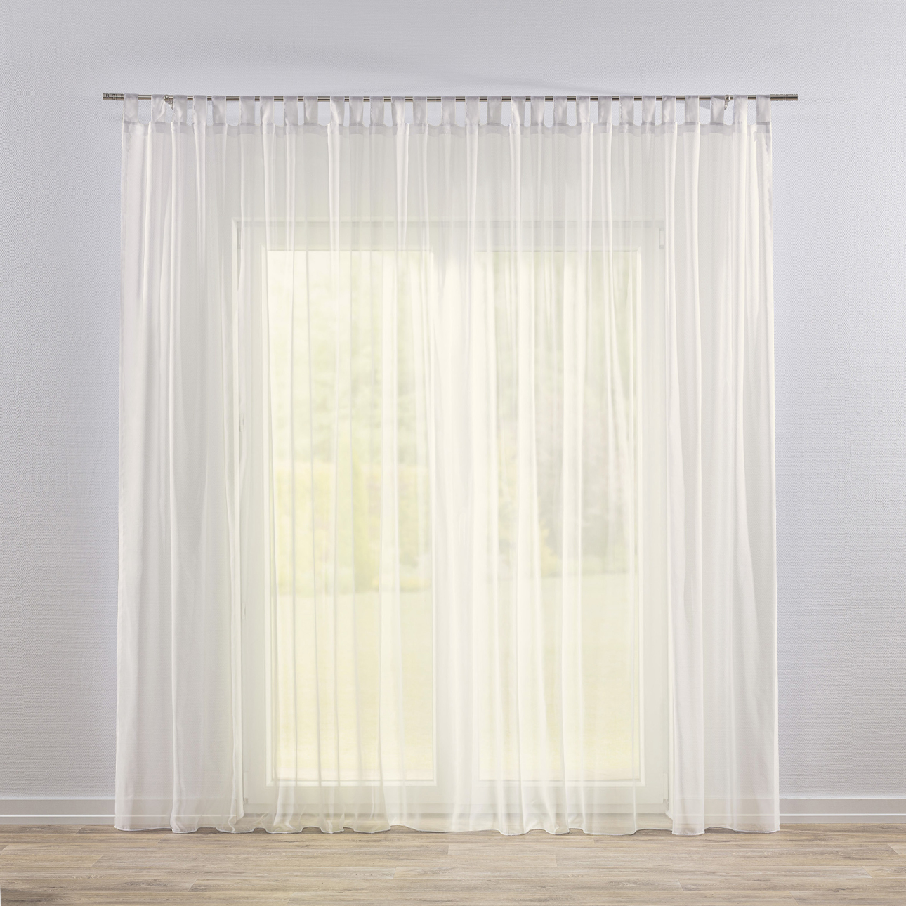 Hotová Záclona na ramenních popruzích Woalowa 140x260 cm bílá