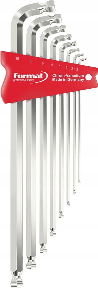 Sada úhlových nástrčných klíčů 2x10 mm Format