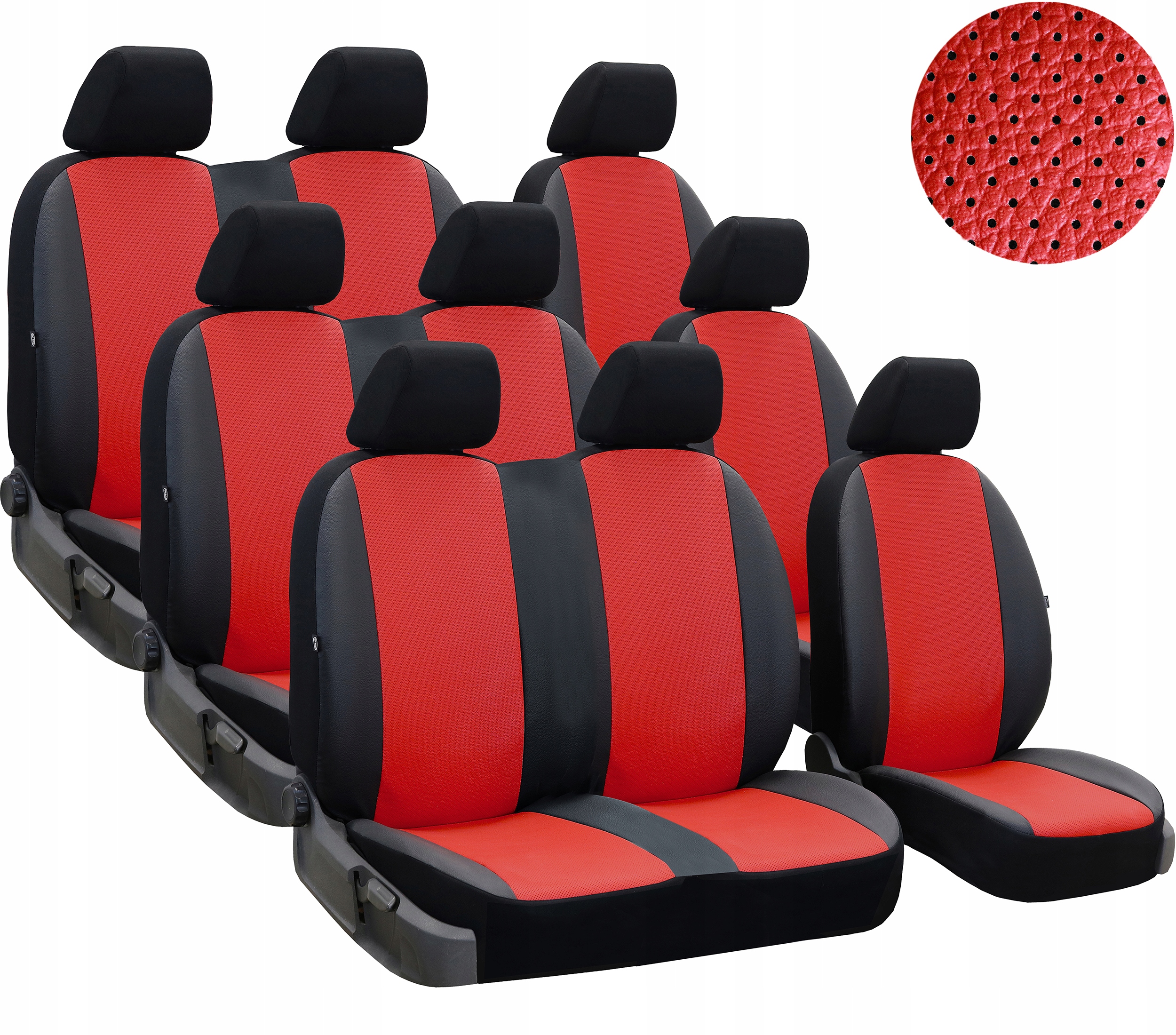 Kožené Odměrné Potahy Sedadel pro Vw T4 9 m
