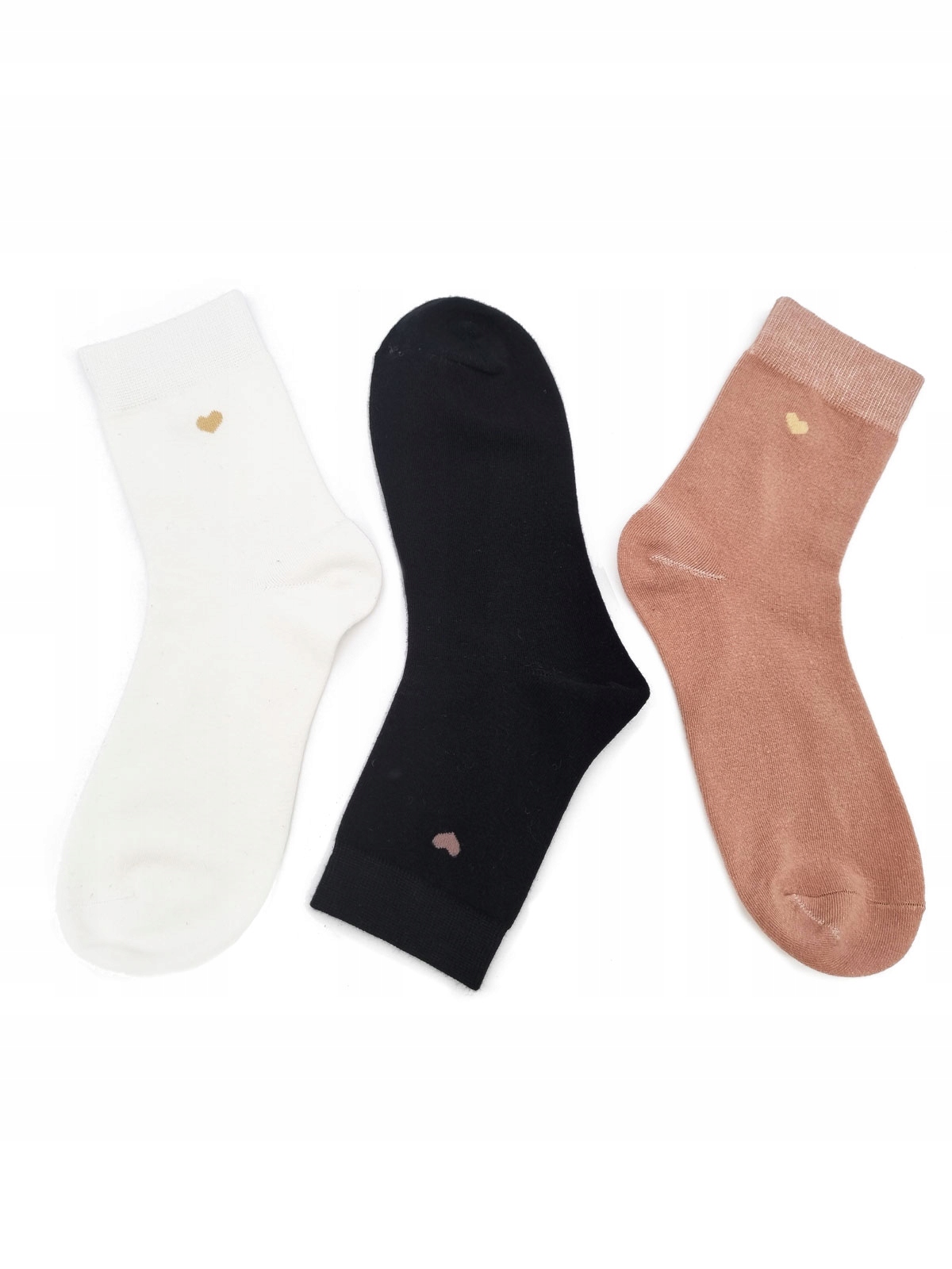 

Skarpetki damskie bawełniane serca 3-pak 39-41