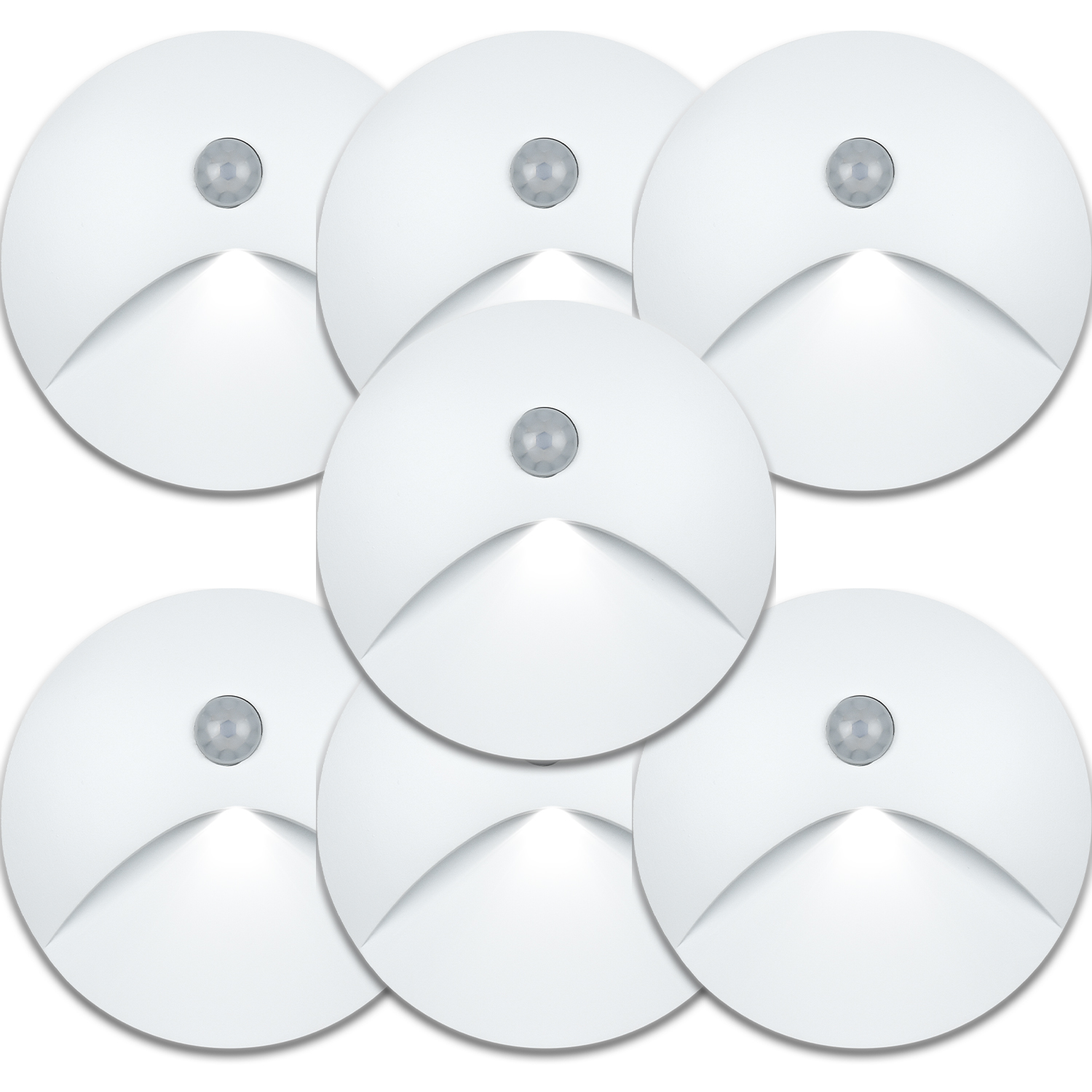 7X Hliníková Schodišťová Svítilna S Osvětlením Pohybový Detektor