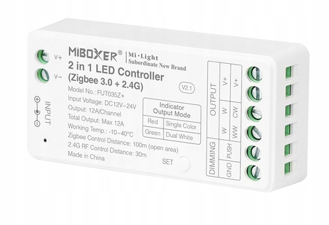 KONTROLER LED MILIGHT FUT035Z+ 2w1 ZIGBEE 3.0 STEROWNIK MONO/CCT MiBOXER