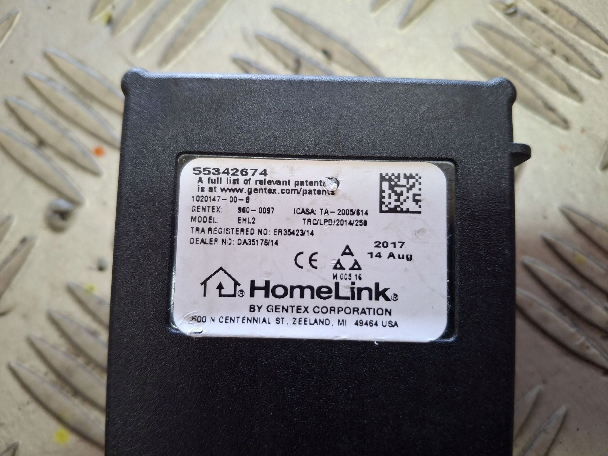 control unit module HOMELINK TESLA MODEL S X 1020147-00-B
