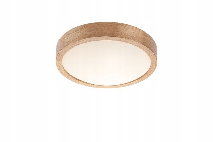 Plafon Lampa Sufitowa Lamkur Anello 40790 Dąb Biały