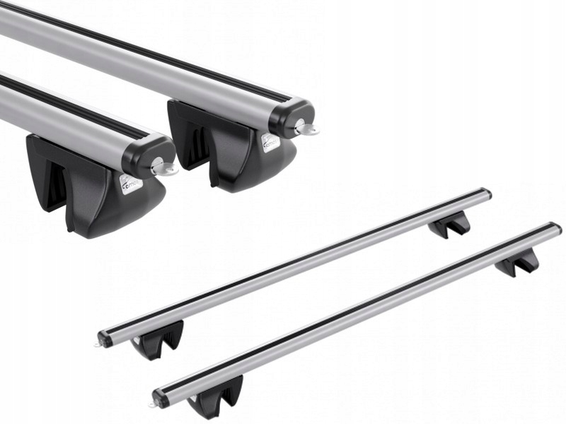 Багажник на рейлинги балки алюминиевое на криша KIA Carens IV МПВ 2013-2018