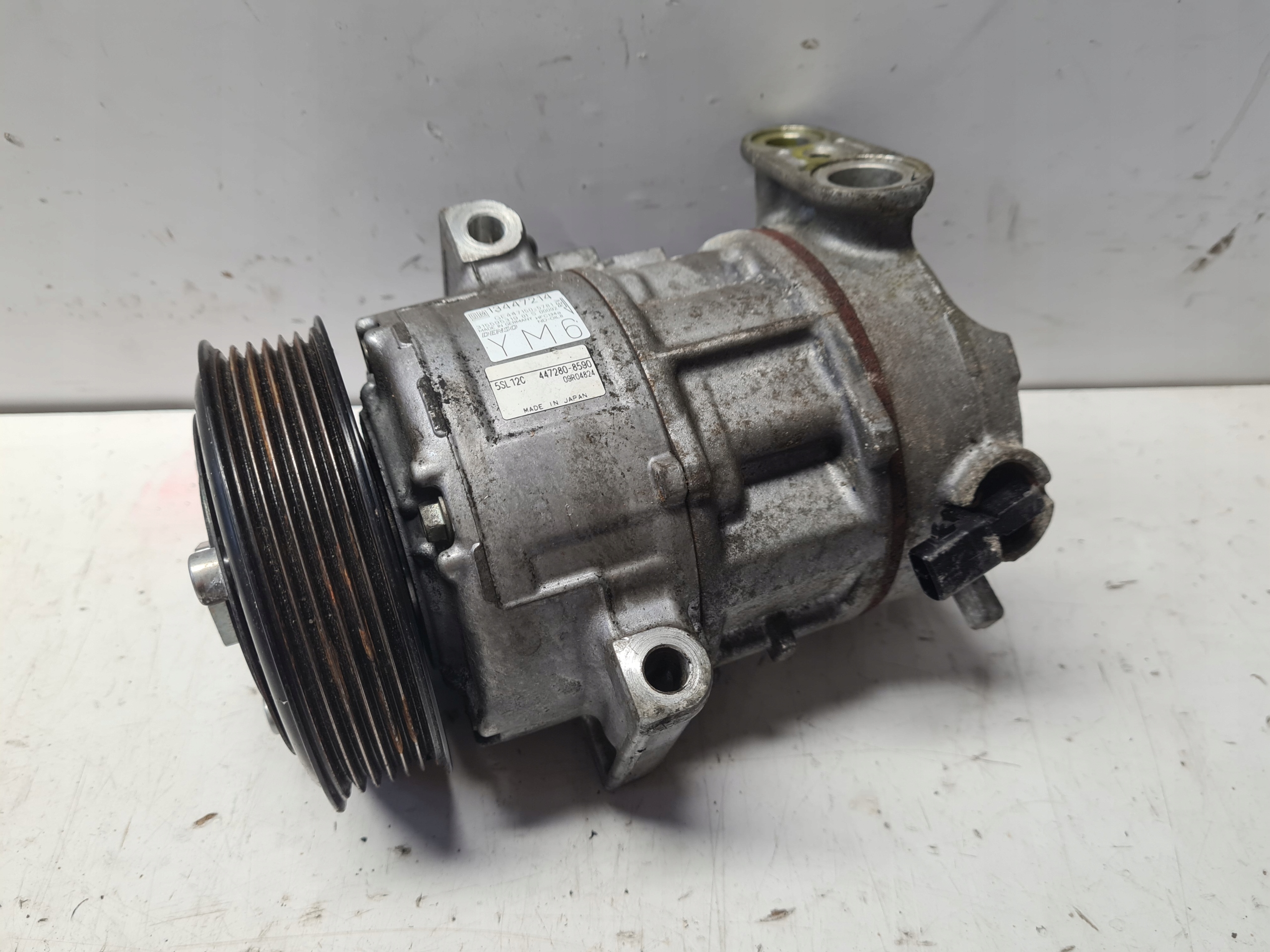 OPEL CORSA E compressor; compressor of the air conditioning 13447214 YM6 1.3 CDTI