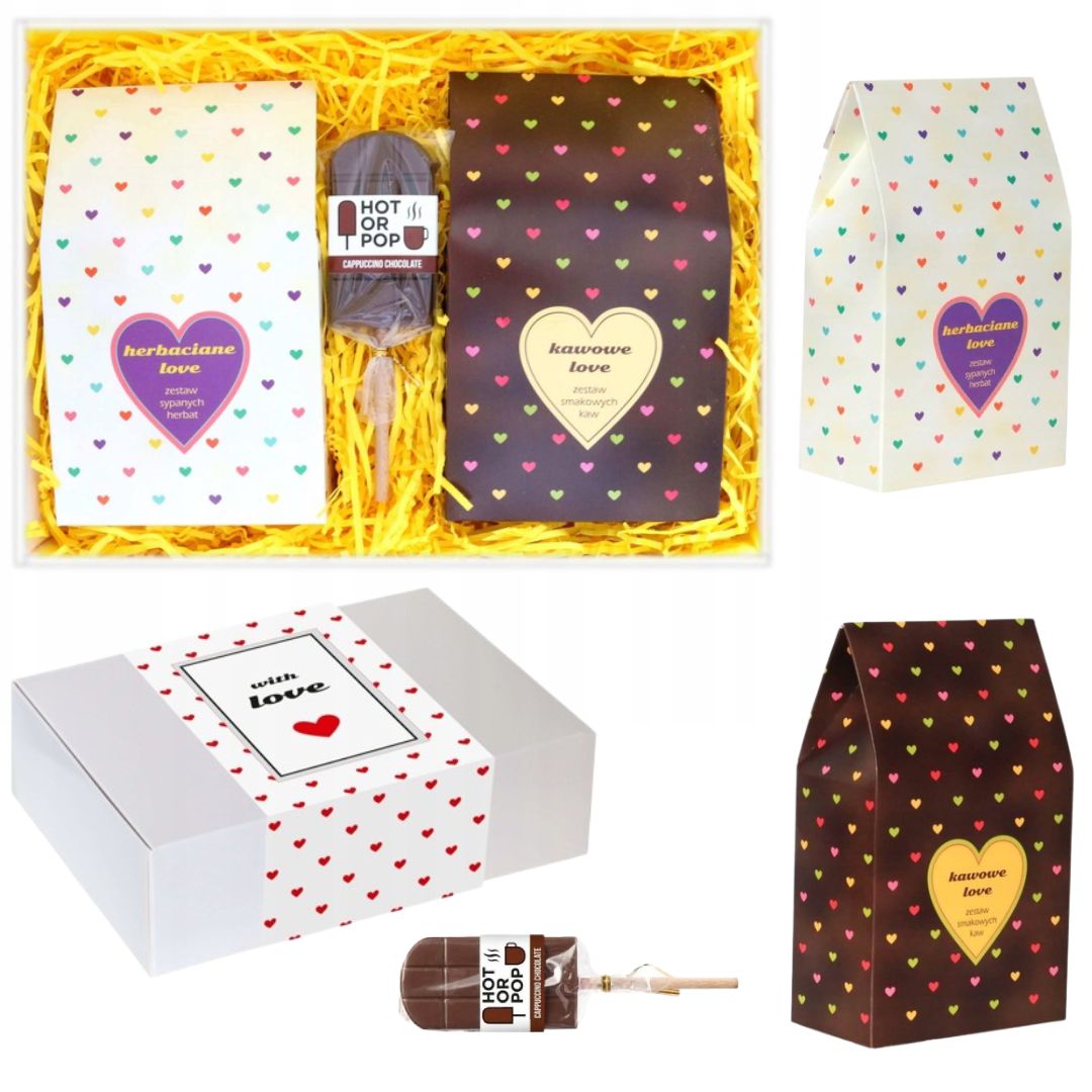 Levně Unikátní sada dárků pro milovníky káva čaj a čokolády lízátko