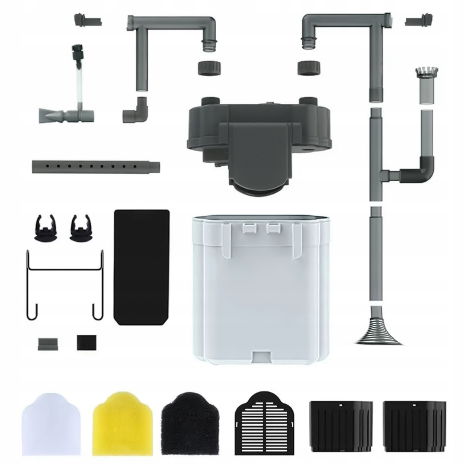 Levně Sobo Vnější Filtr SF-1500-UV Lampa 9W Akvárium Kompaktní Do 300L/H