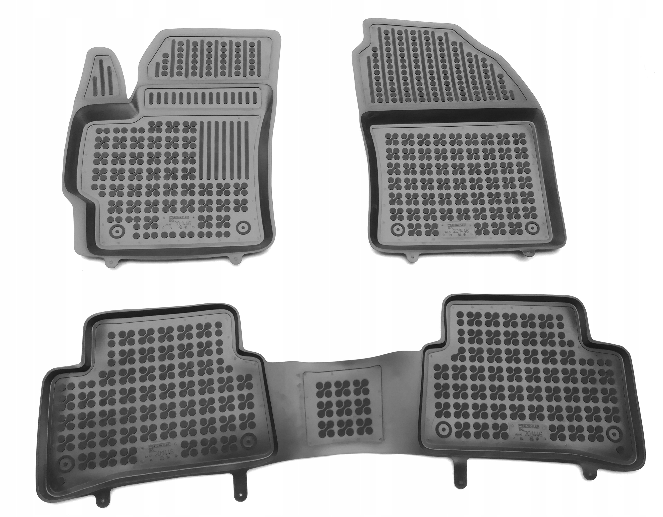 Toyota Corolla Cross Hybryda od 2022 gumowe korytkowe głębokie dywaniki