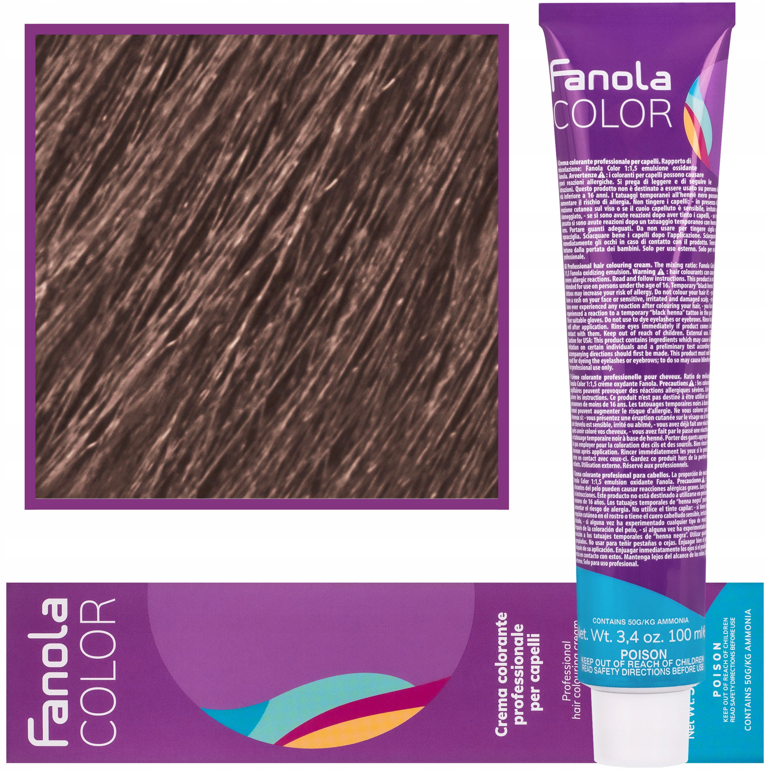 

Farba do włosów Fanola 100ml kolor 8,1