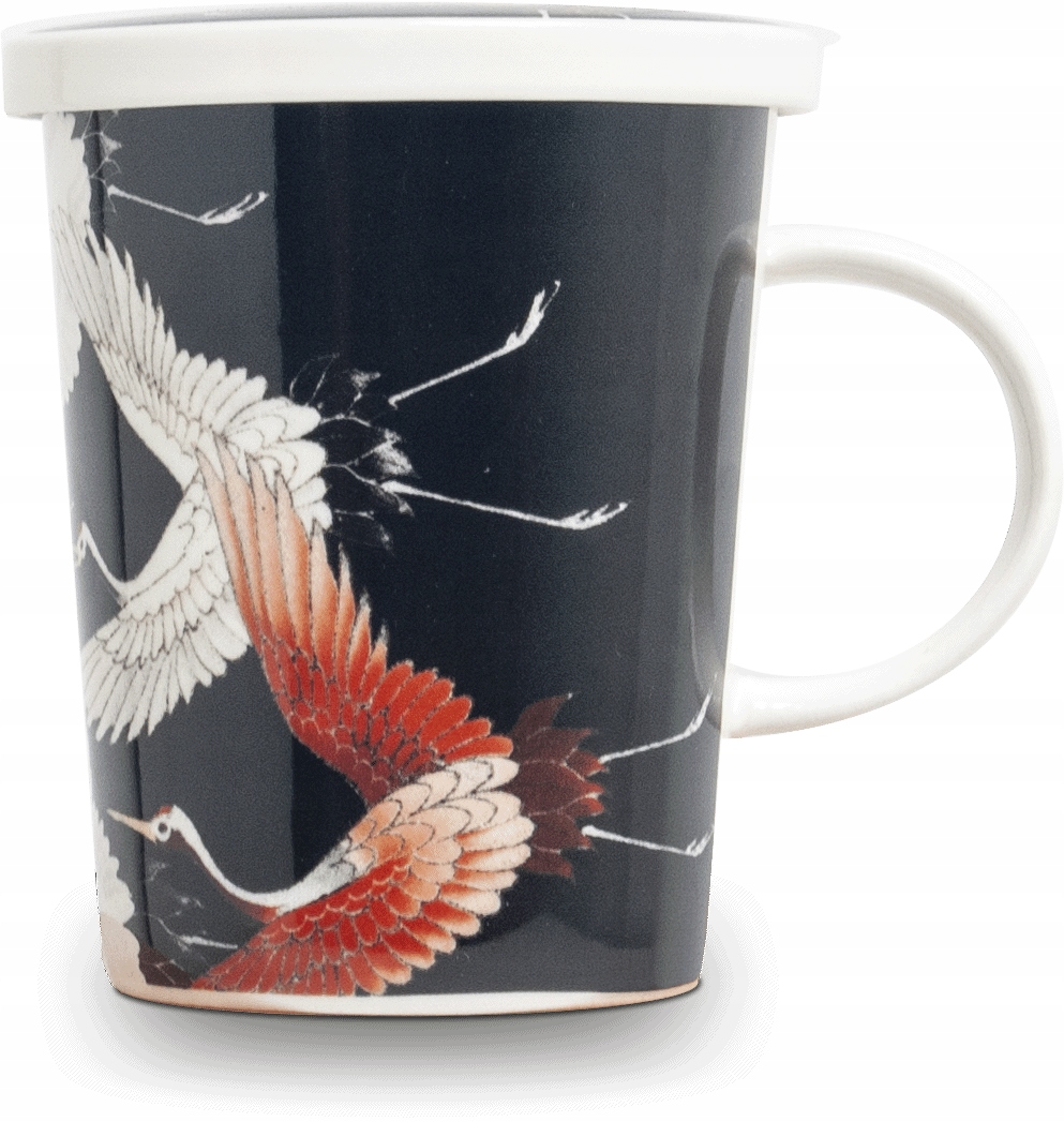 

Kubek Do Herbaty Ceramiczny Filtr Czarny Żuraw