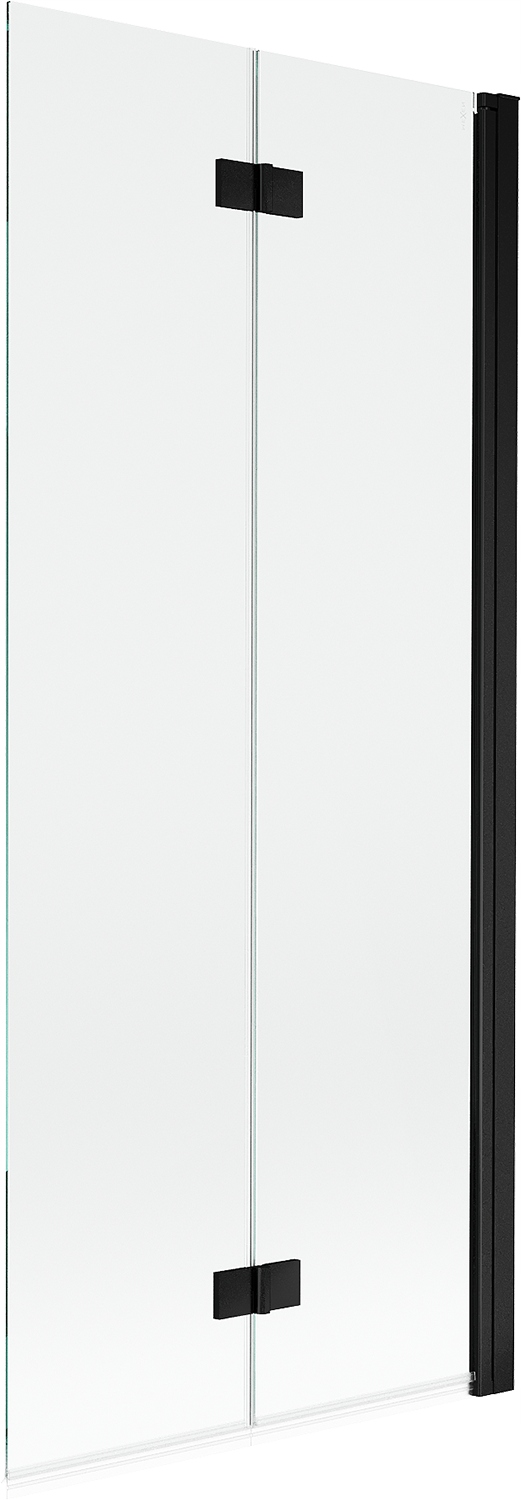 Mexen Mist Parawan Nawannowy 2-SKRZYDŁOWY Prawy 80X150 Transparent Czarny