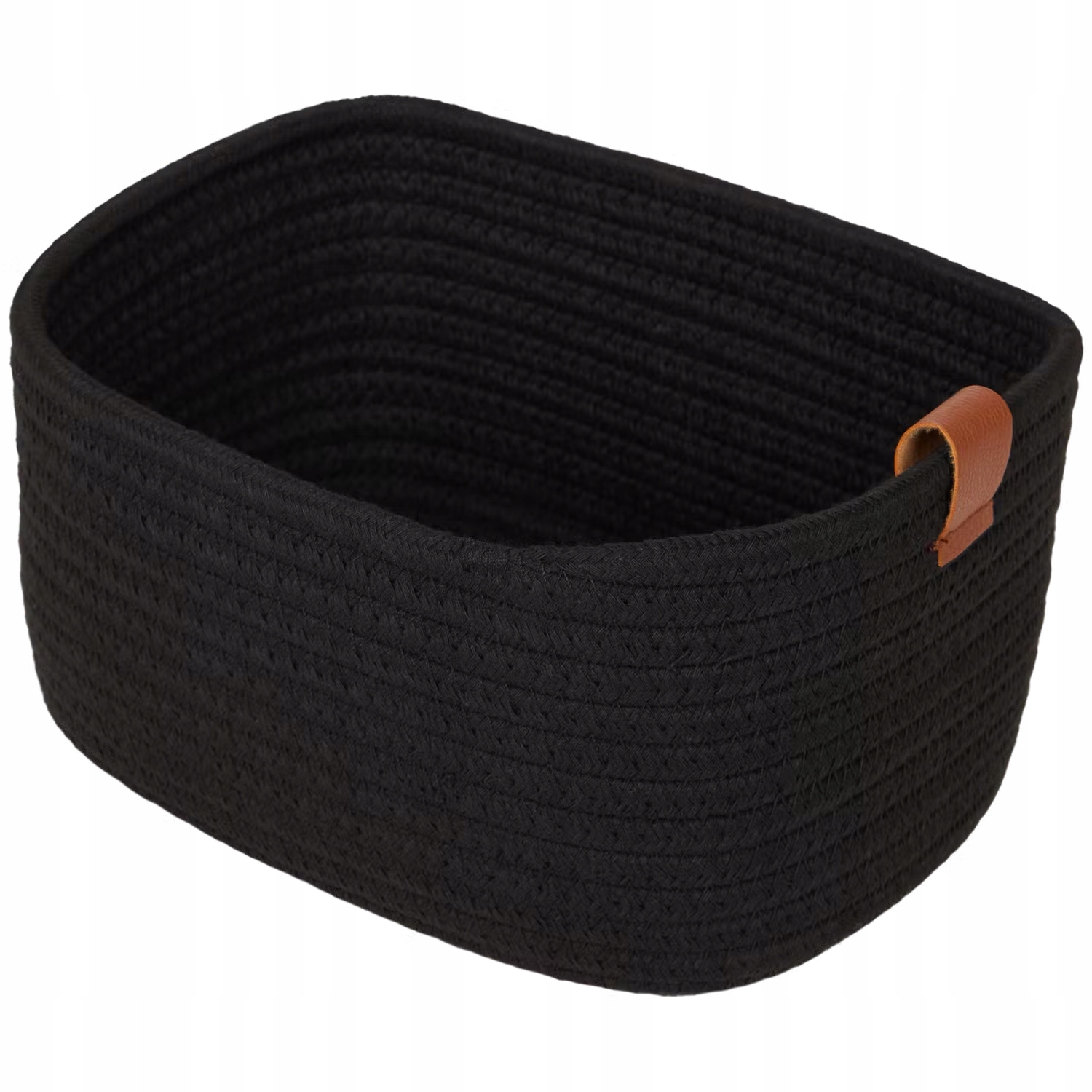 KOSZ KOSZYK PLECIONY SZNUREK BAWEŁNIANY KOSMETYKI PRZYBORY