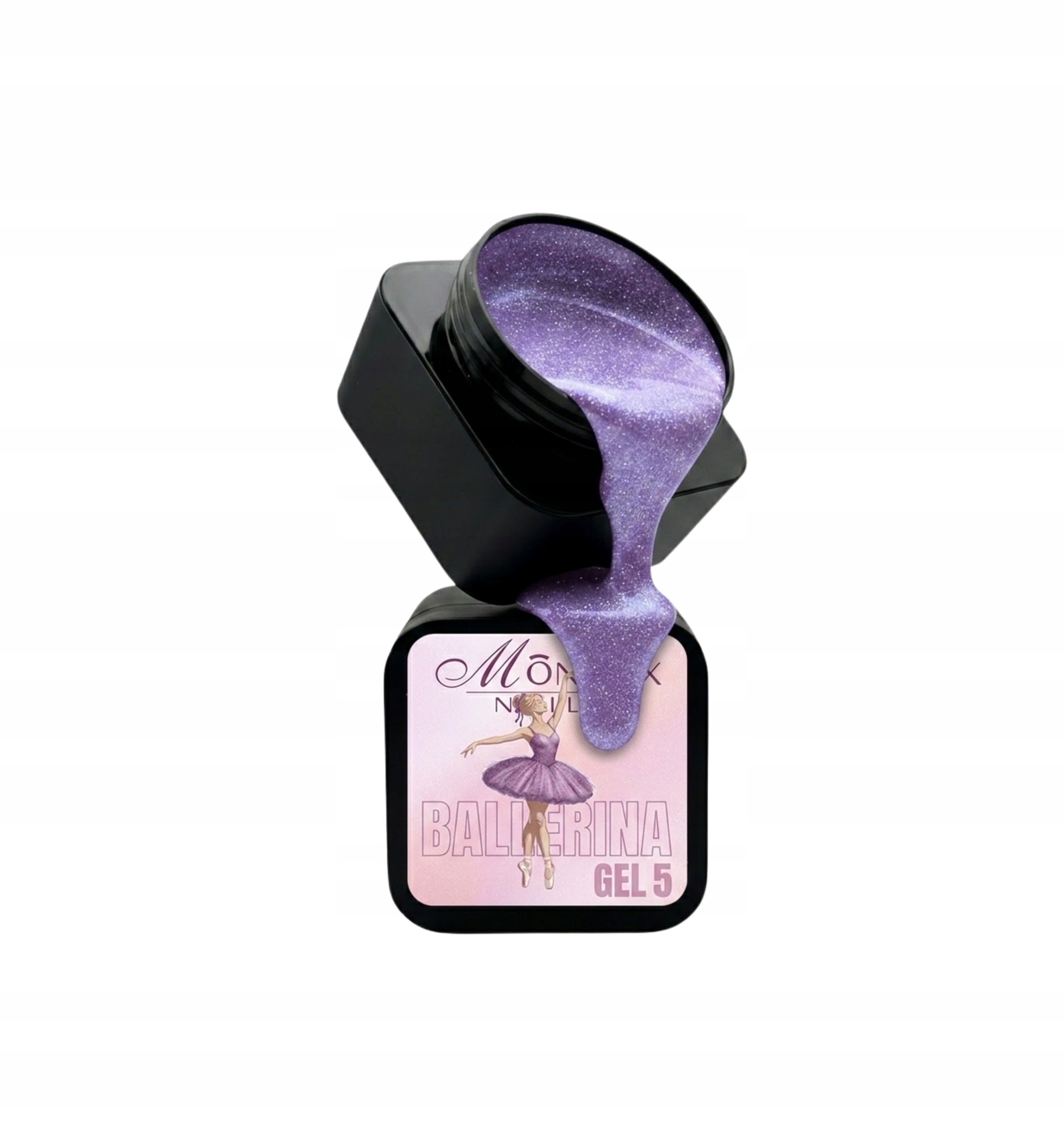 Budující Gel Na Nehty Ballerina 5 (no Hema/tpo) 30 ML. Brokat Monarx