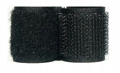 Taśma Rzep 100mm Komplet Haczyk+misiek Czarny