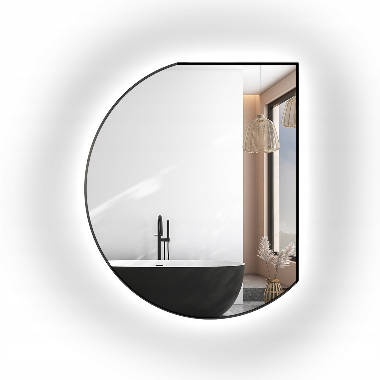 Zrcadlo v rámu Mdf s Led podsvícením 144x190