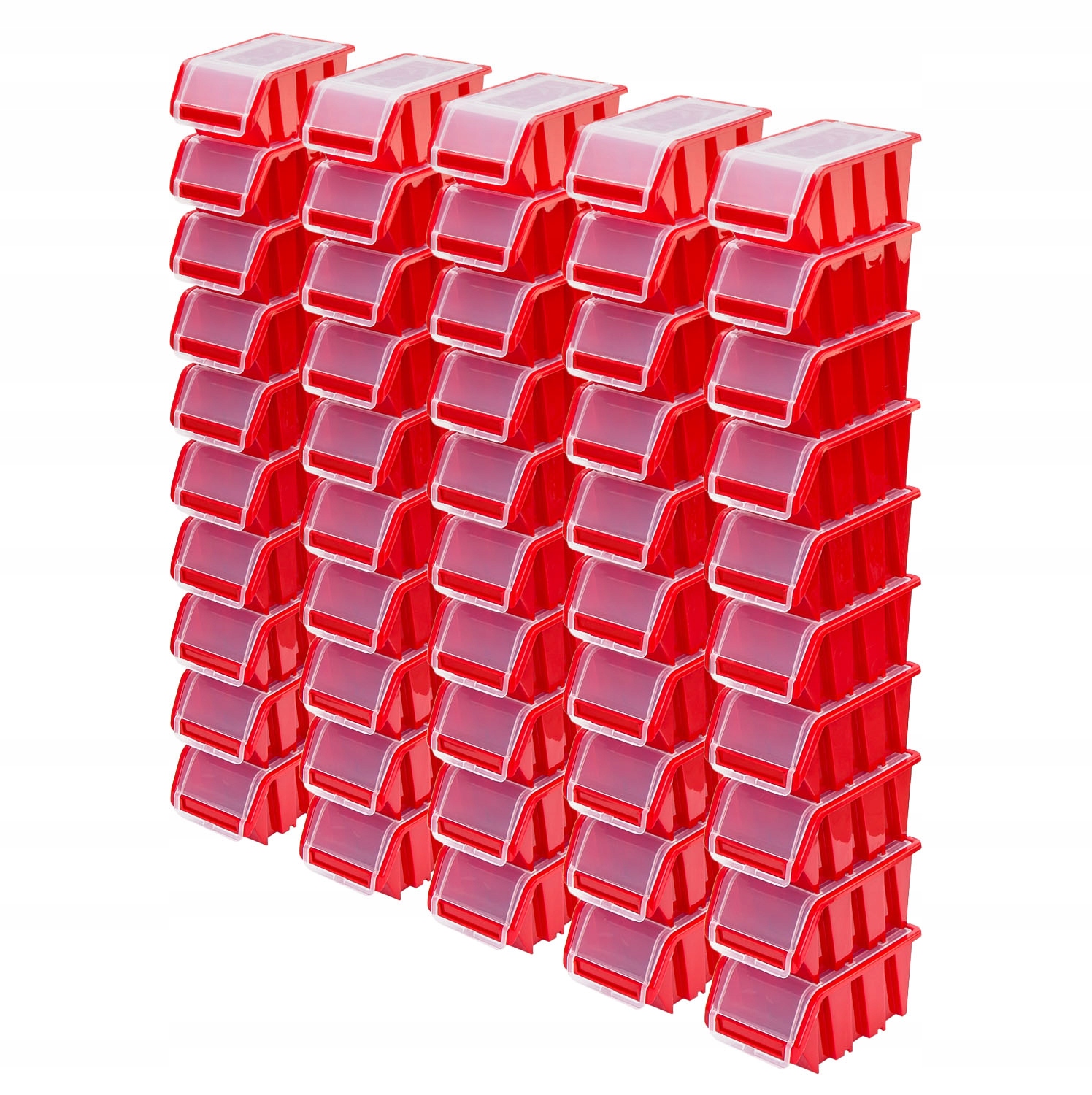 50x Pojemnik zamykany kuweta NPKL8 KTR20F RED