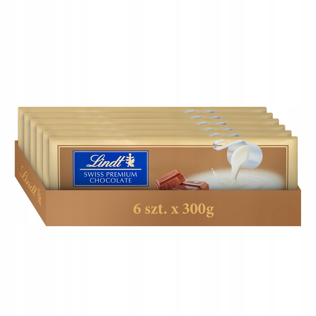Lindt Swiss Premium zestaw Czekolad mlecznych Lindt 6x300g