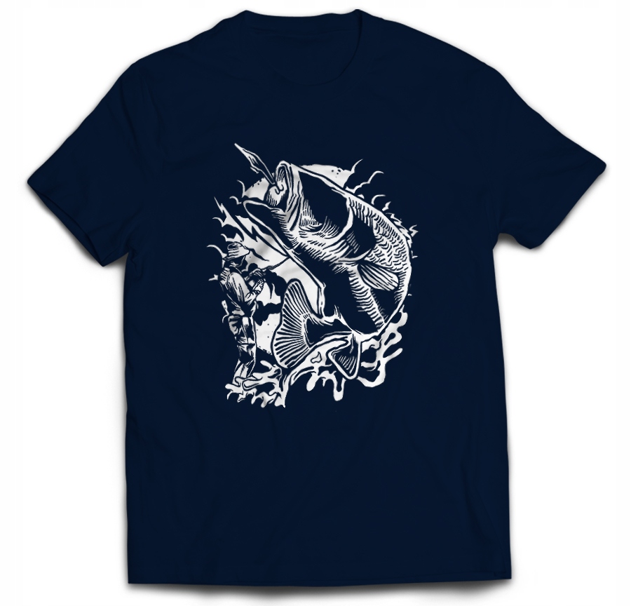 

Tshirt wędkarz wędka ryba łowienie wędkowanie 3XL