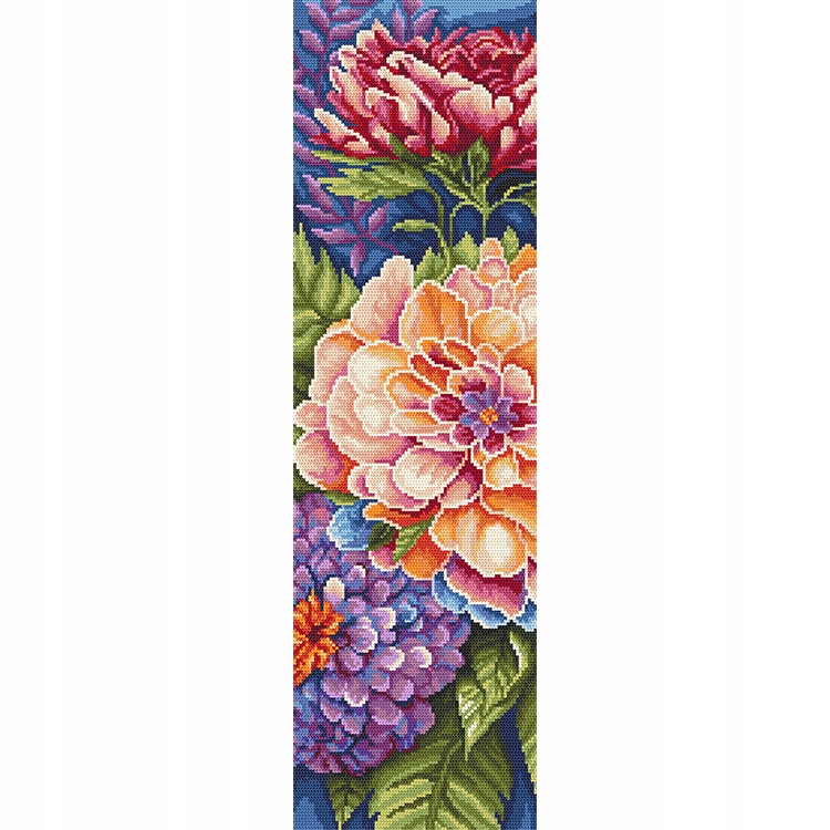 Křížková výšivka Vyšívací sada Úžasné květiny II