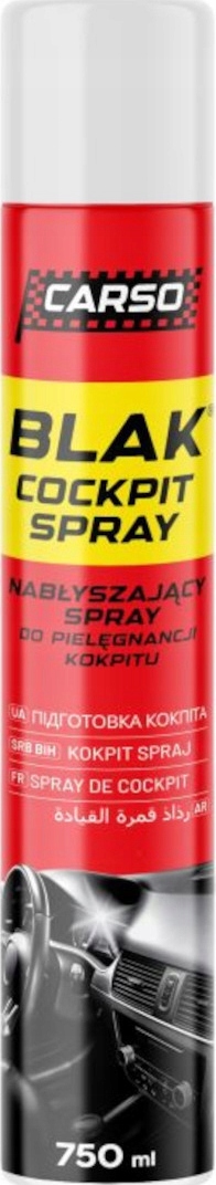 Spray Do Kokpitu K2 Carso Blak C407FR Do Matowych Plastików Auta 750ml