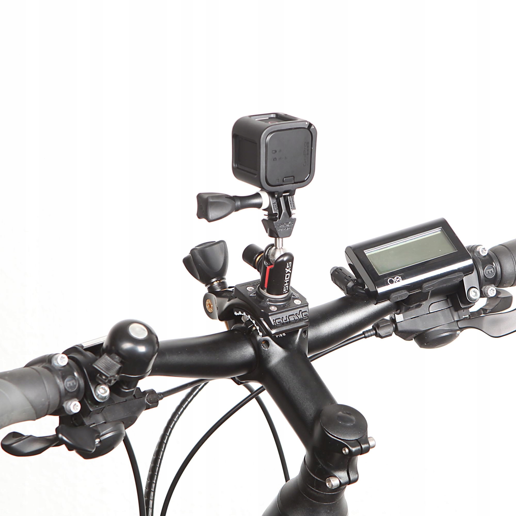 Aluminiowy Uchwyt Rurowy GoPro Action Cam 15-50mm 360 Rower Moto iSHOXS — miniatura 4