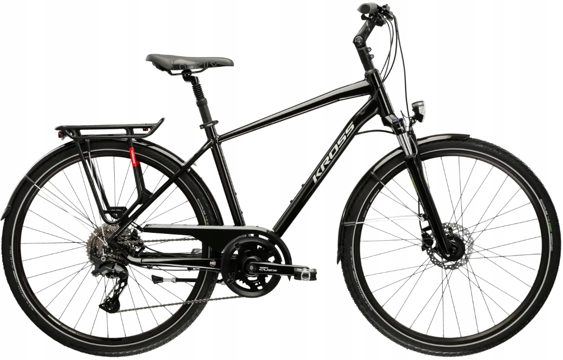 Rower trekkingowy męski Kross Trans 7.0 28 L(21") czarny/szary połysk