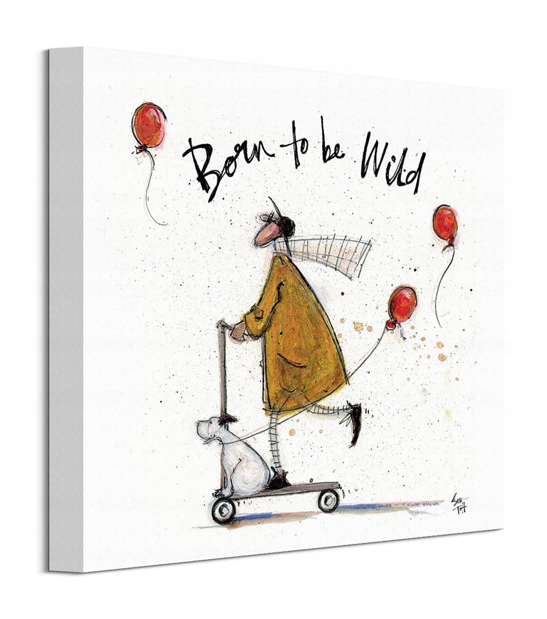 

Sam Toft Ernest, Doris i Hulajnoga Obraz 30x30 cm
