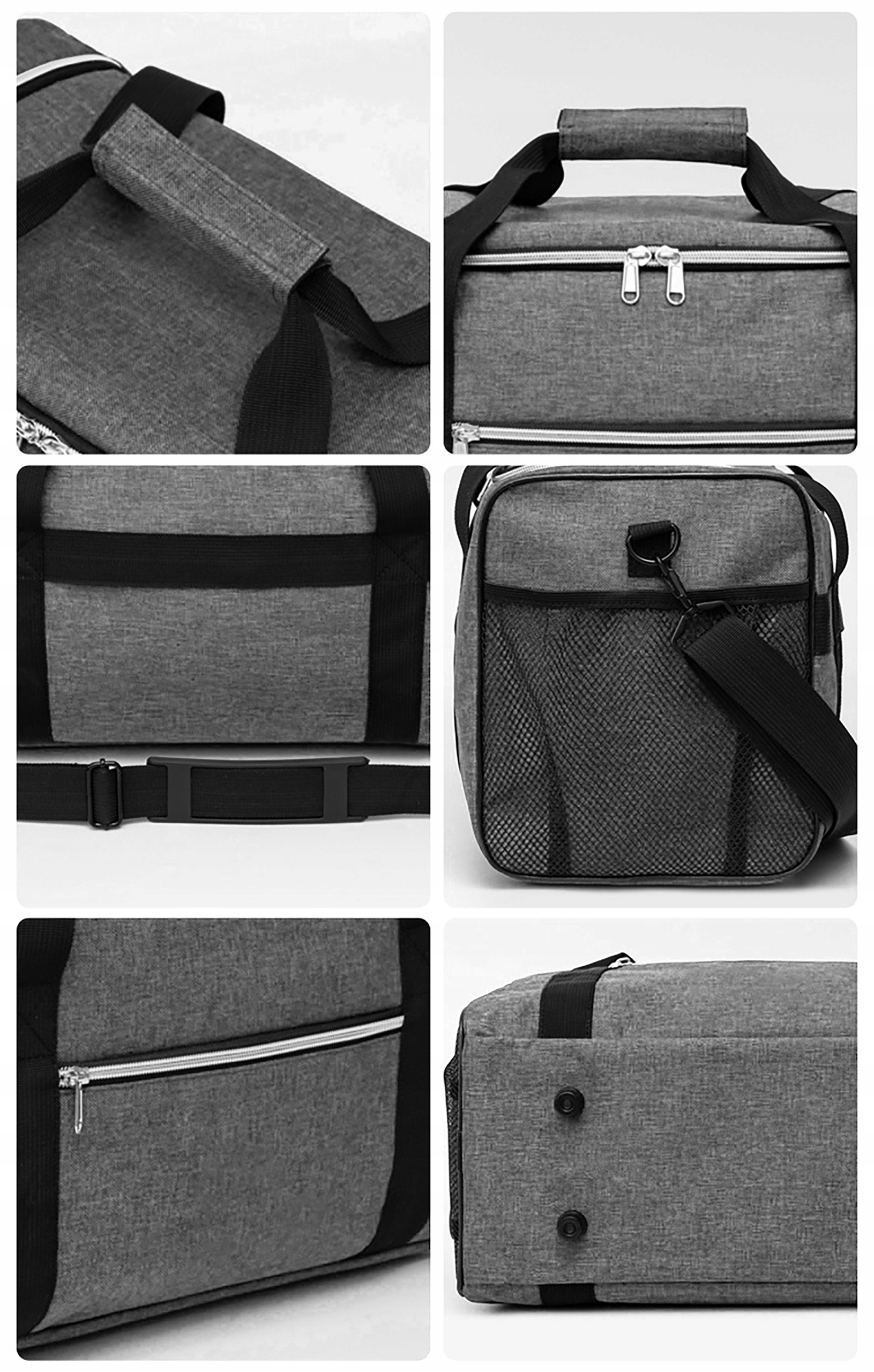 TORBA bagaż podręczny DO SAMOLOTU RYANAIR 40x20x25 pojemna kieszenie UCHWYT Kolekcja WODOODPORNA