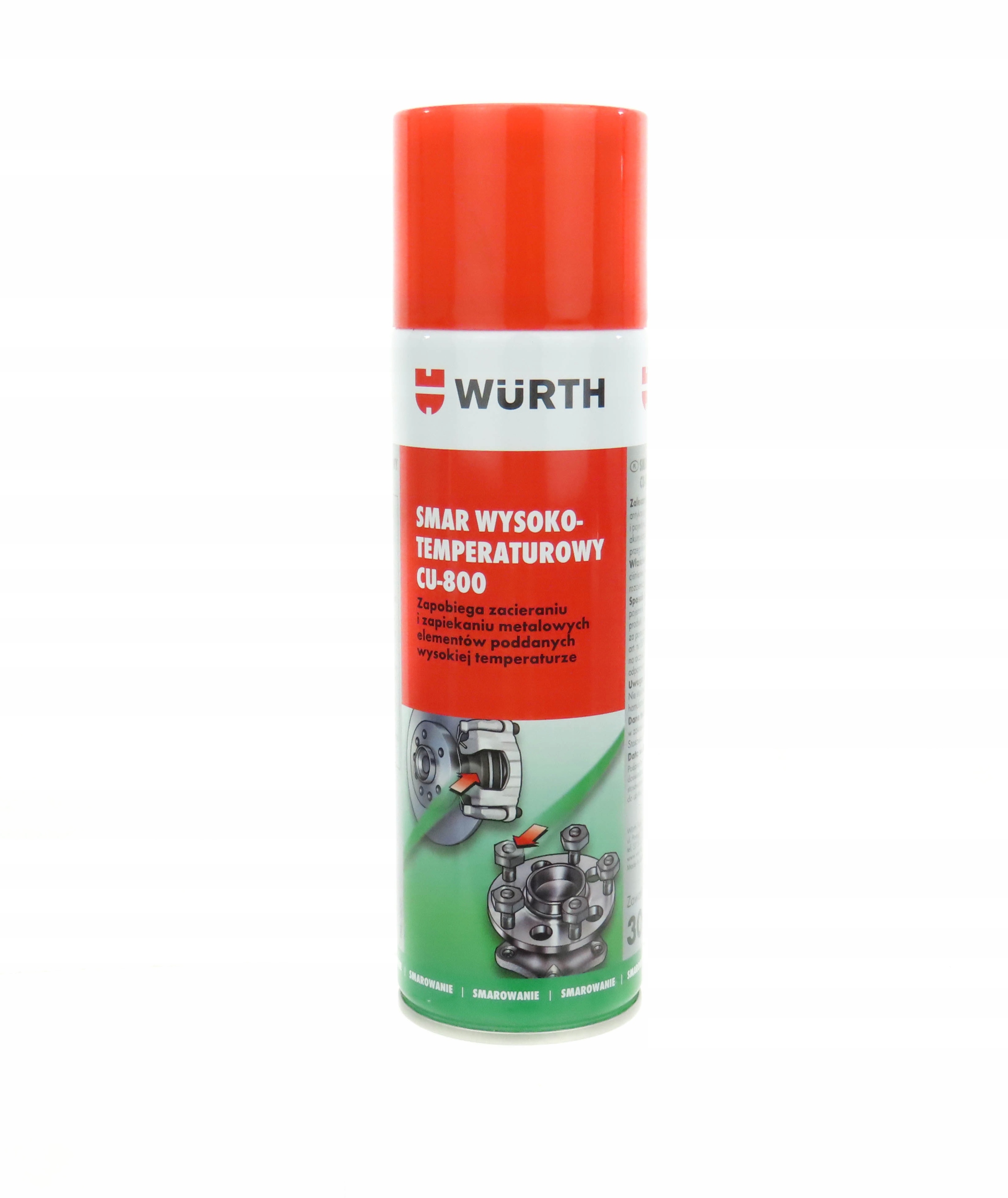 

Wurth Smar Wysokotemperaturowy CU-800 300ML Miedź