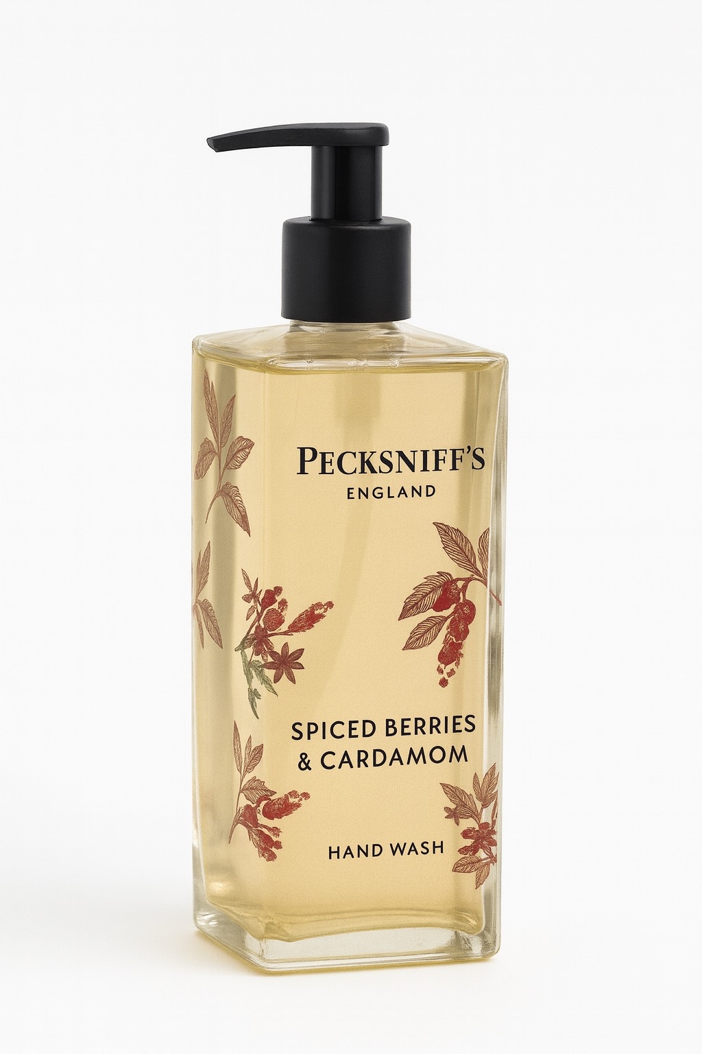 Pecksniffs Spiced Berries Cardamom Hand Wash Skleněná lahvička 500 ml