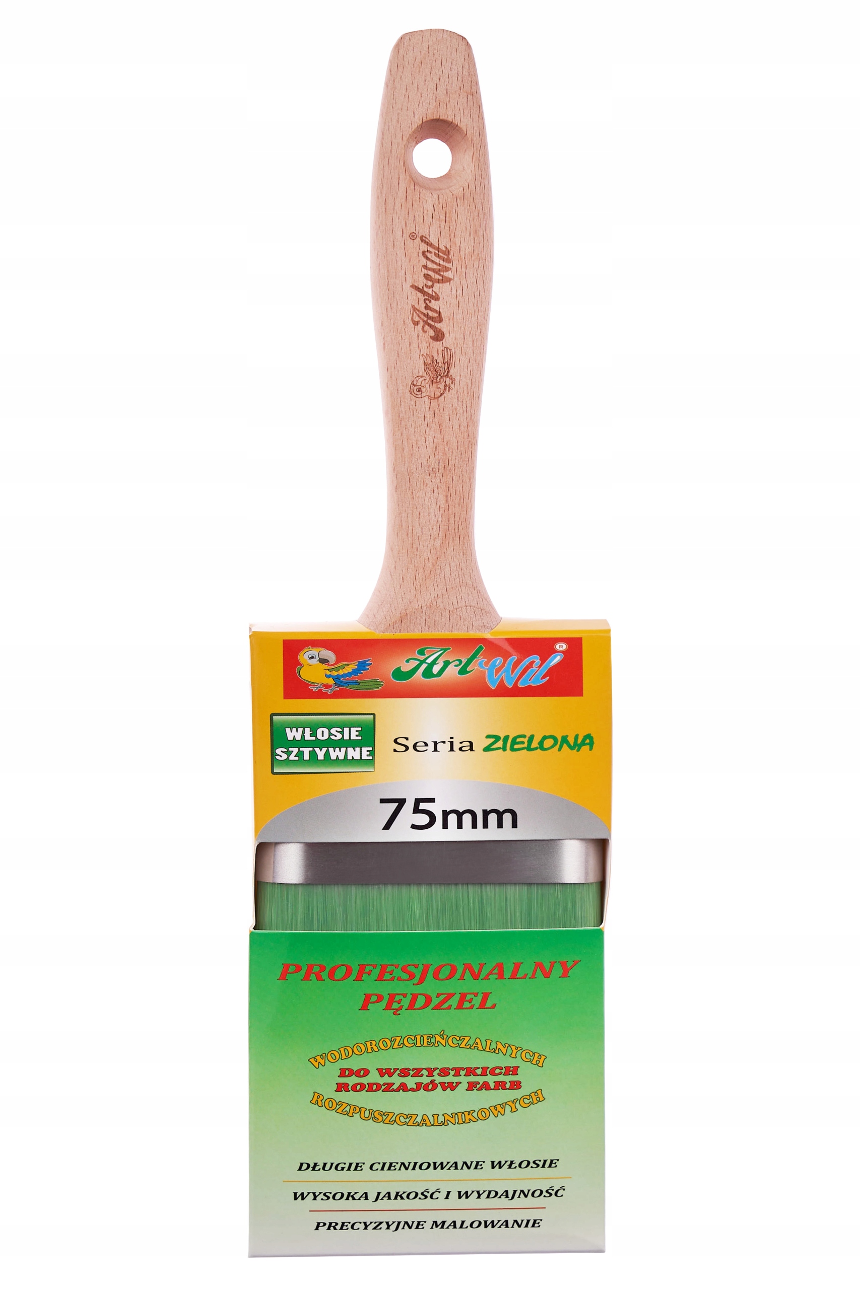 PROFESJONALNY PĘDZEL MALARSKI PŁASKI ARTWIL 75mm Marka inna