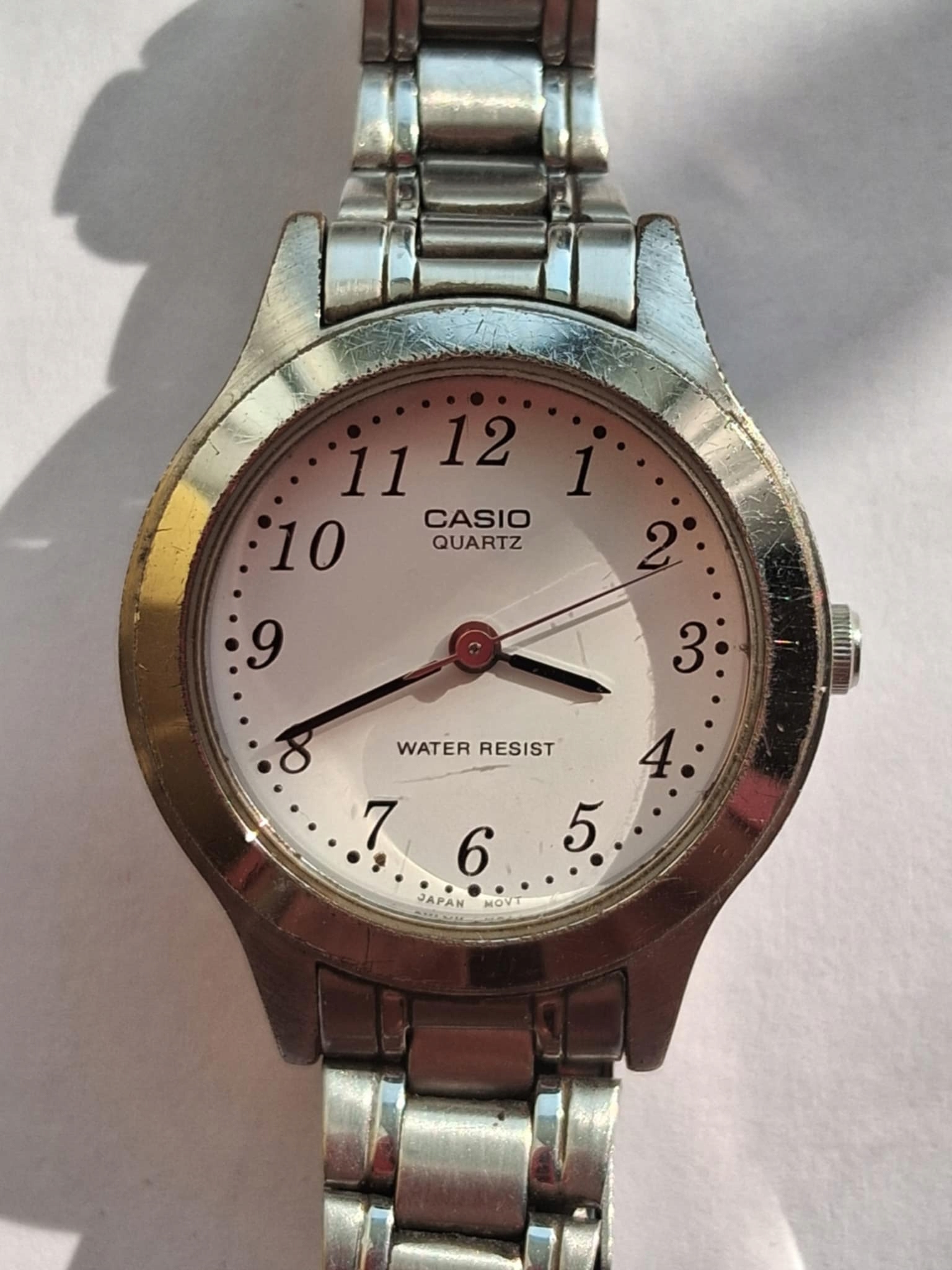 Casio zegarek damski chromowany