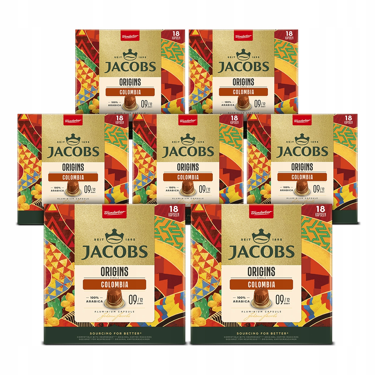 Kapsułki Jacobs Origins Colombia do Nespresso(r)* 6+1 opakowanie Gratis!