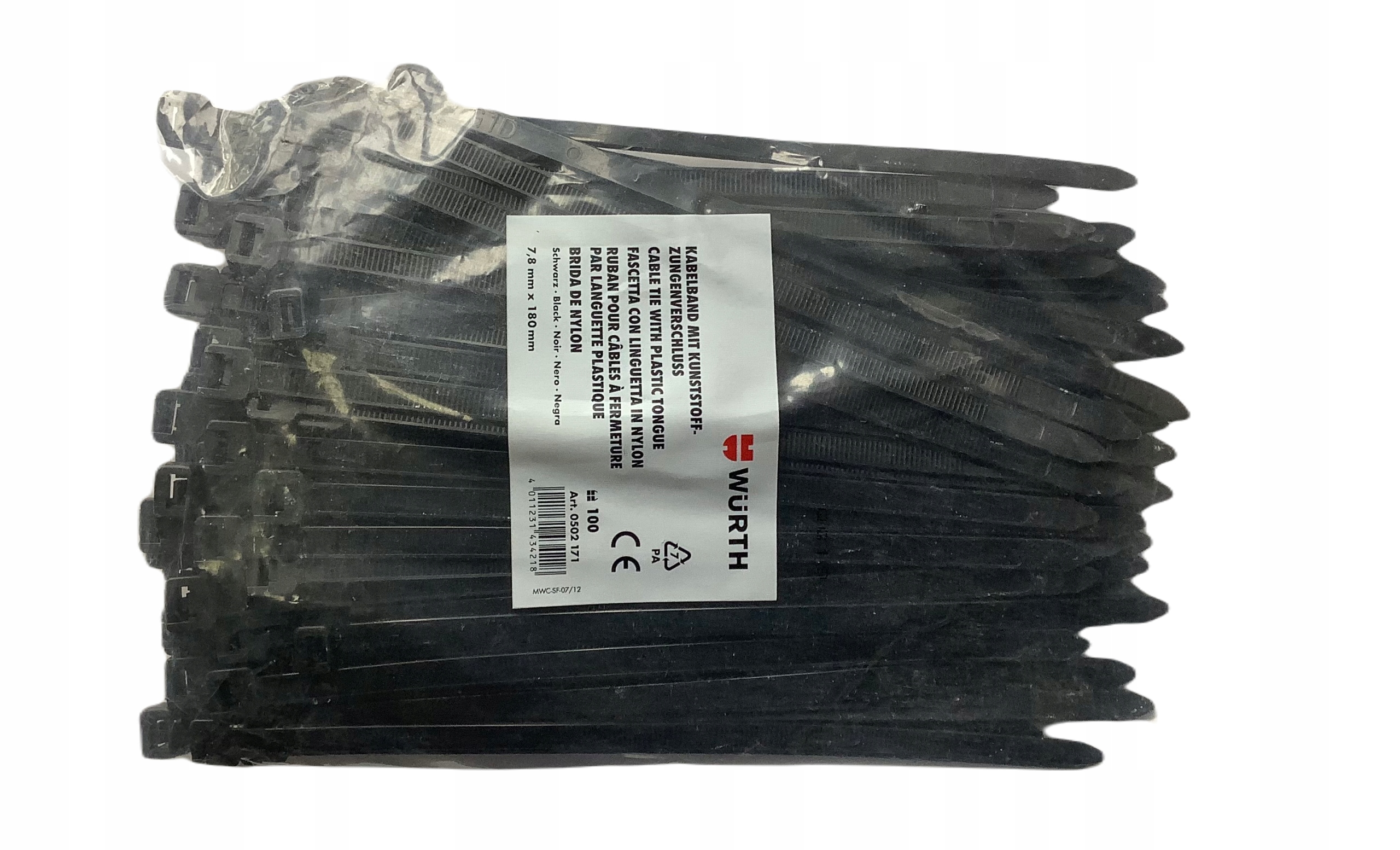 OPASKA PRZEWODU CZARNA 3.6X140 Wurth