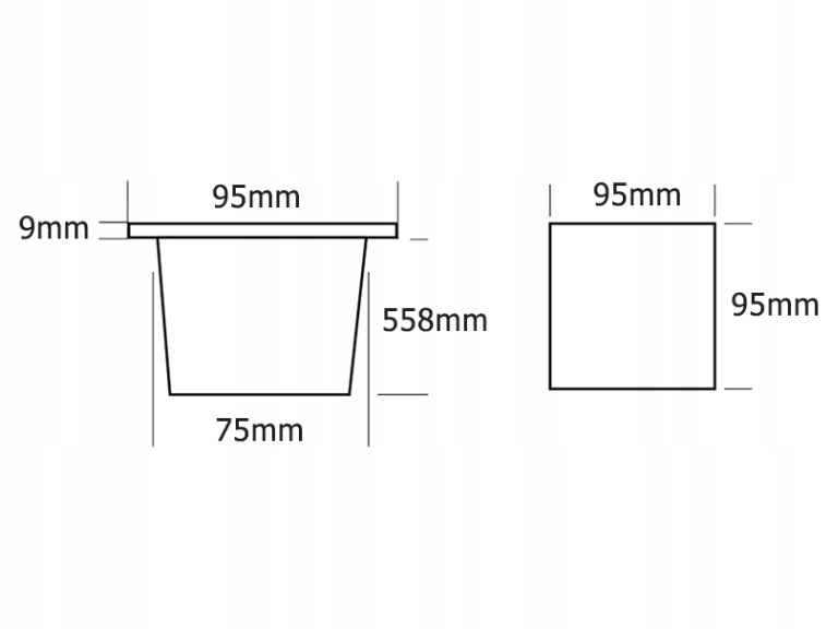Obudowa z zaworem kwadratowa biala Producent czesci inny