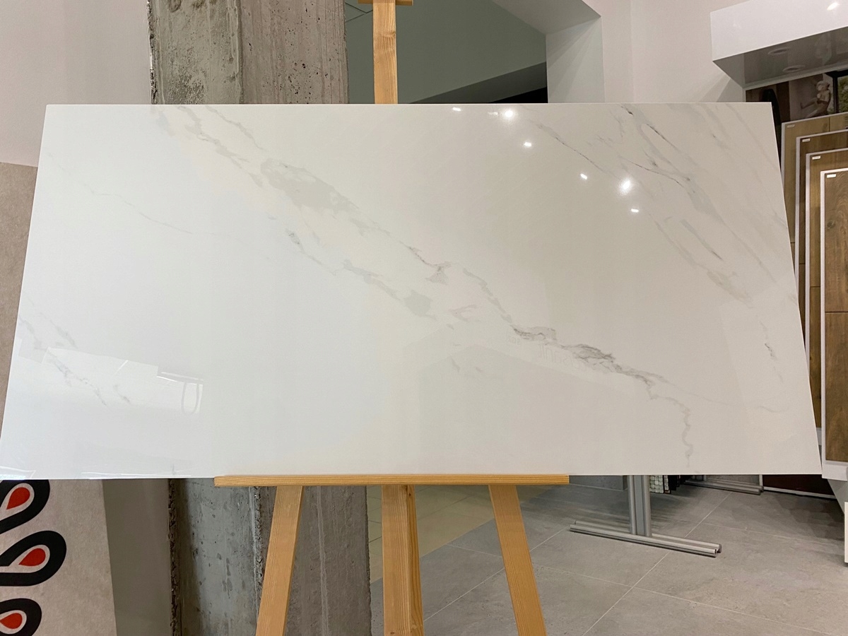 płytka 60x120 gres Carrara delikatna żyła light exclusive Długość 120 cm