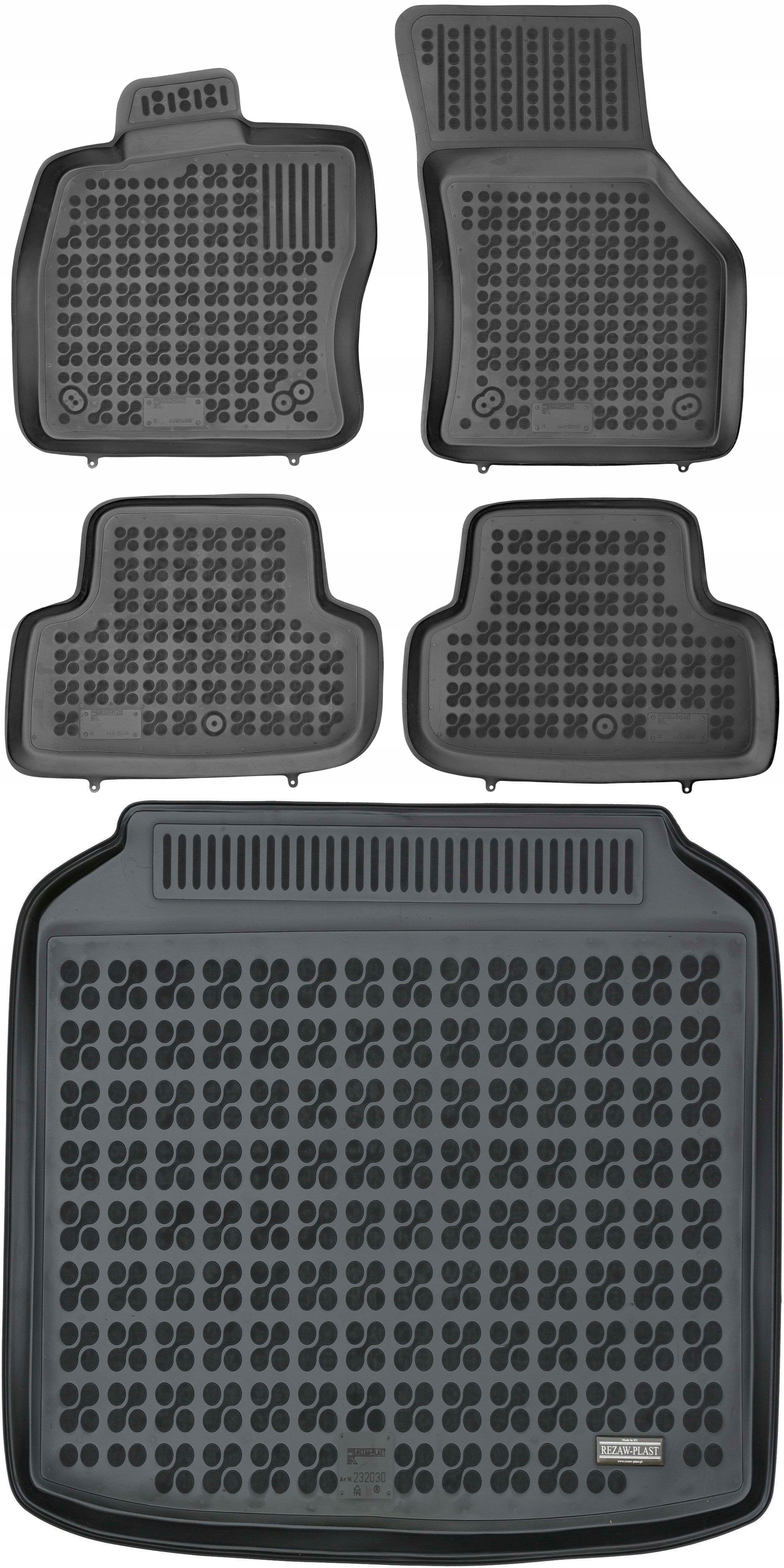 Коврики Резав-Пластик резиновые 232030+200117 5 el.