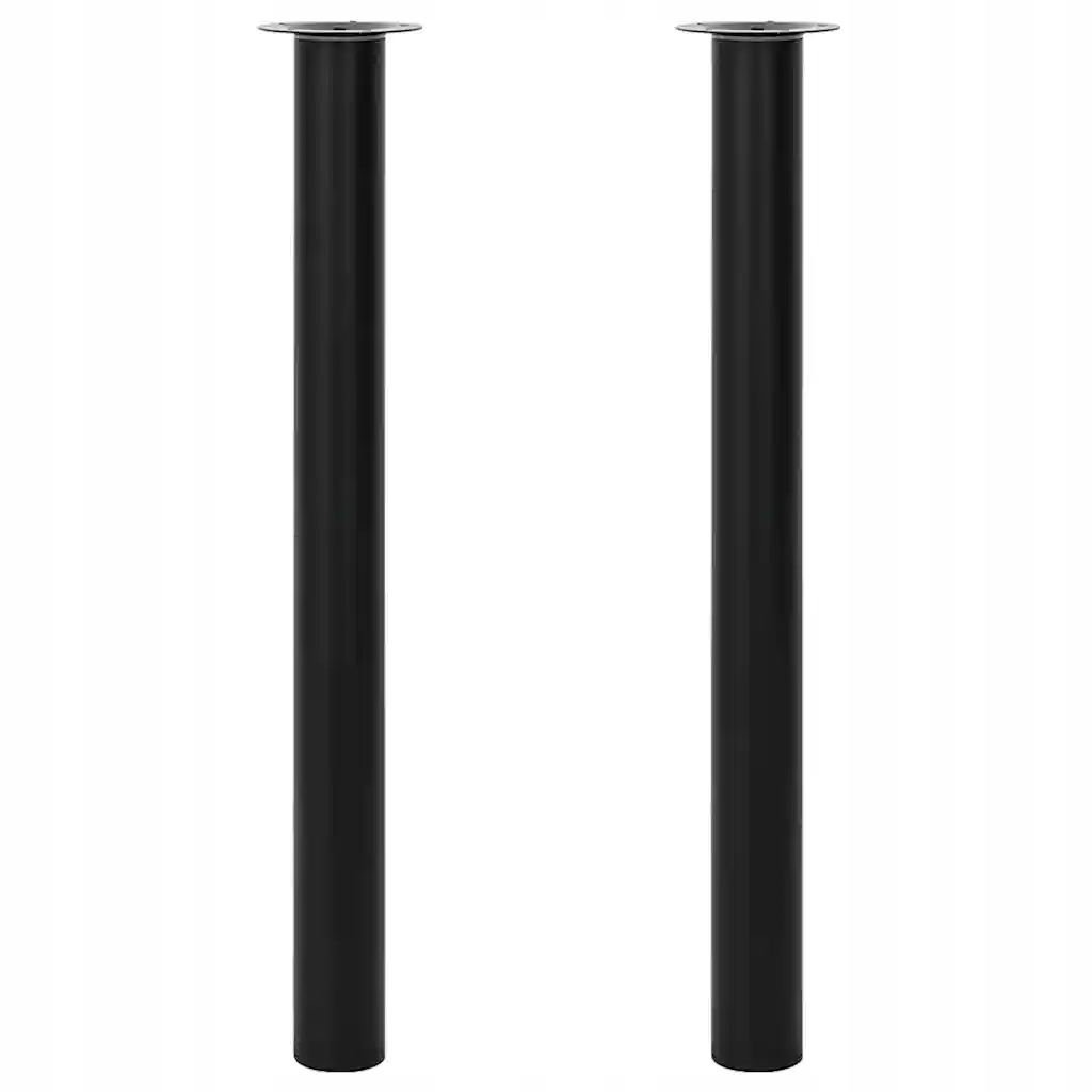 Sada 2 teleskopických stolových nohou, železo, 60 x (710-1100) mm, černá