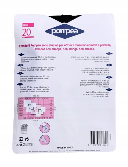 POMPEA NO STRESS POŃCZOCHY SAMONOŚNE 20 DEN 1/2 S Model 9064406