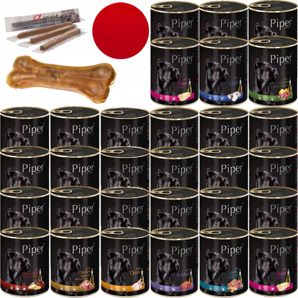 Levně Dolina Noteci Piper mokré krmivo pro psy Mix příchutí 30 x 800 g