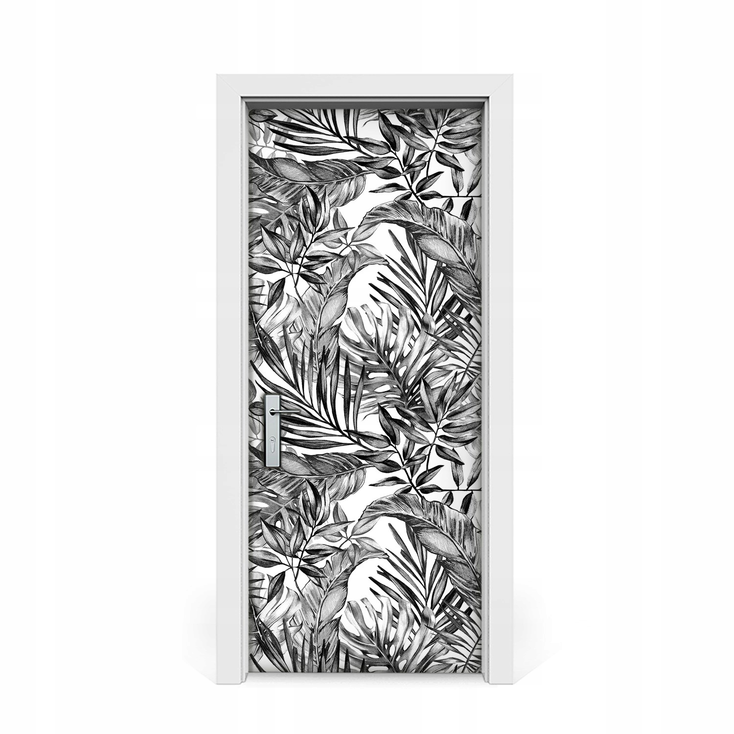 

Okleina naklejka drzwi Szkicowana monstera 85x205