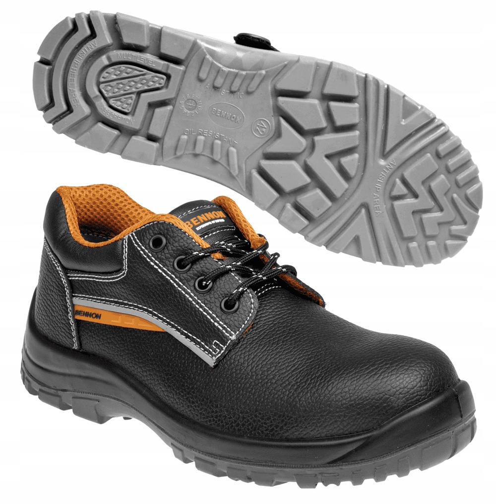Półbuty Buty Robocze Skórzane Z Podnoskiem Basic S1 Low Bennon 42