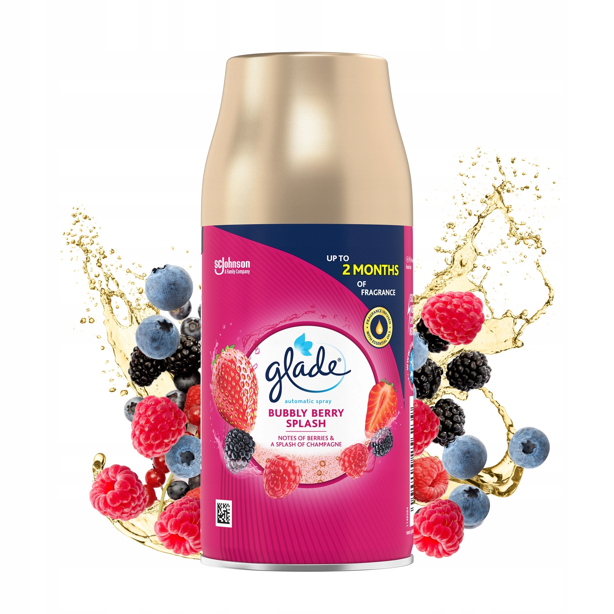 

Glade Odświeżacz Bubbly Berry Splash 269ml zapas