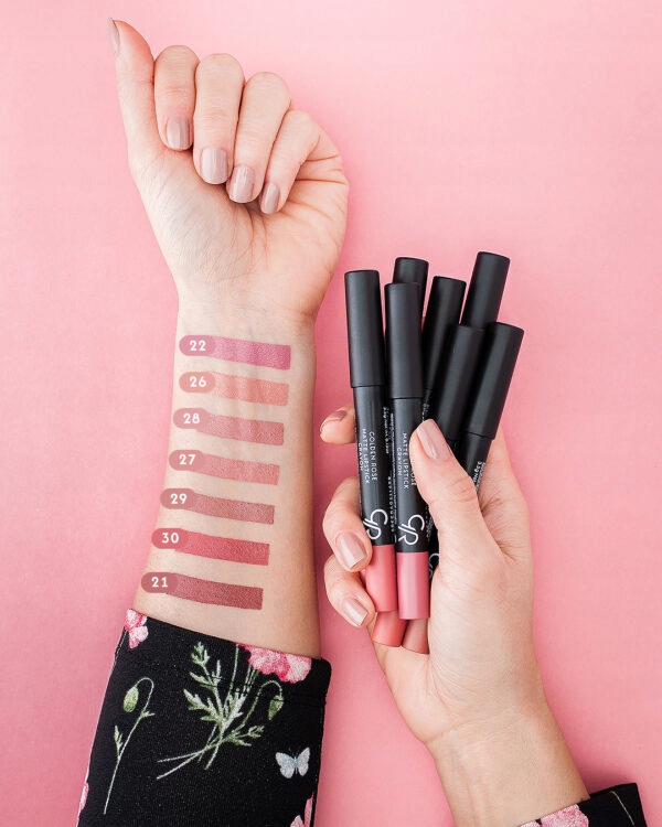 POMADKA MATOWA W KREDCE GOLDEN ROSE MATTE CRAYON LIPSTICK 07 Rodzaj w kredce