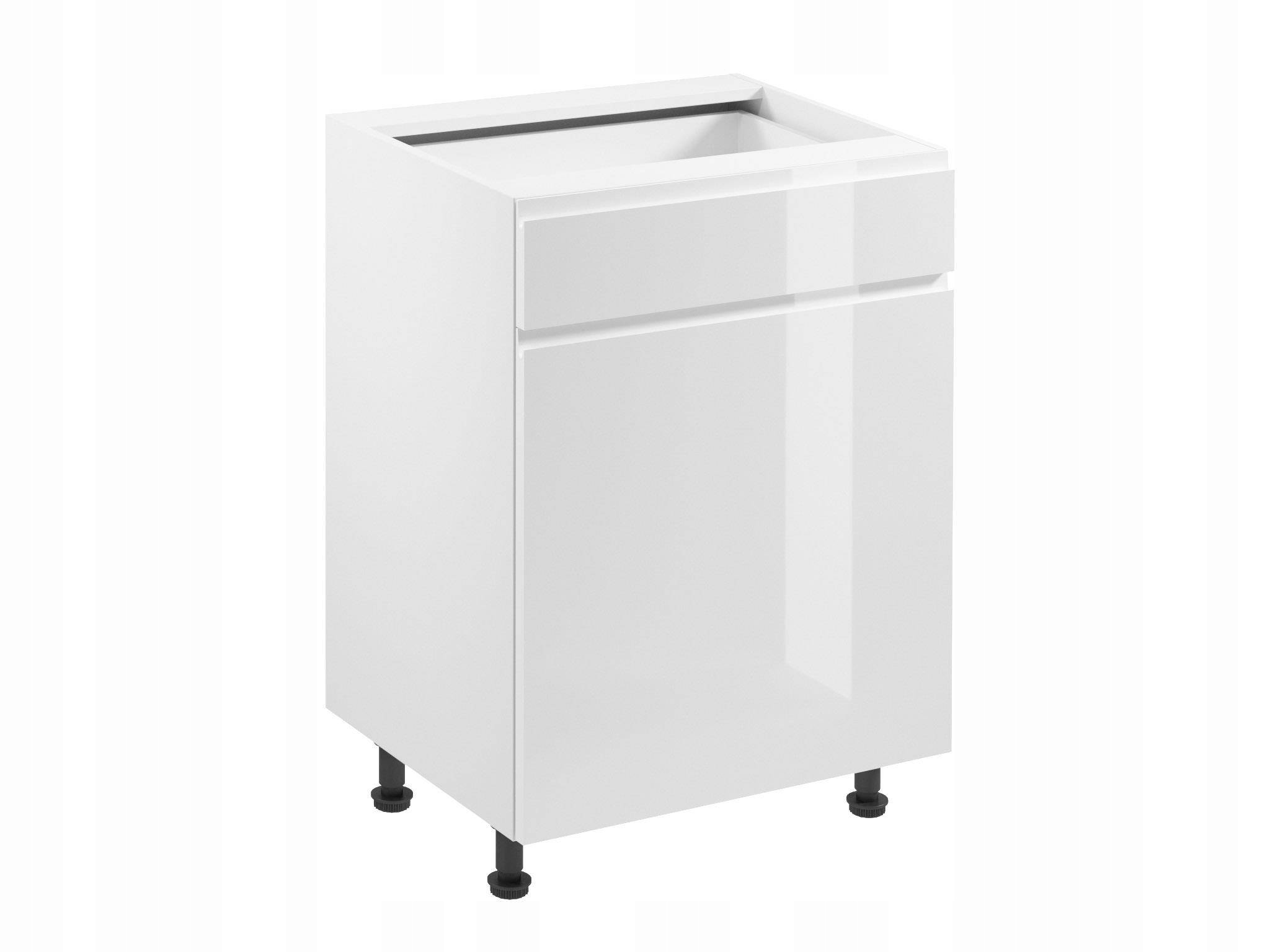 Spodní kuchyňská skříňka 1D1S Aspen White D60S1 Bílá