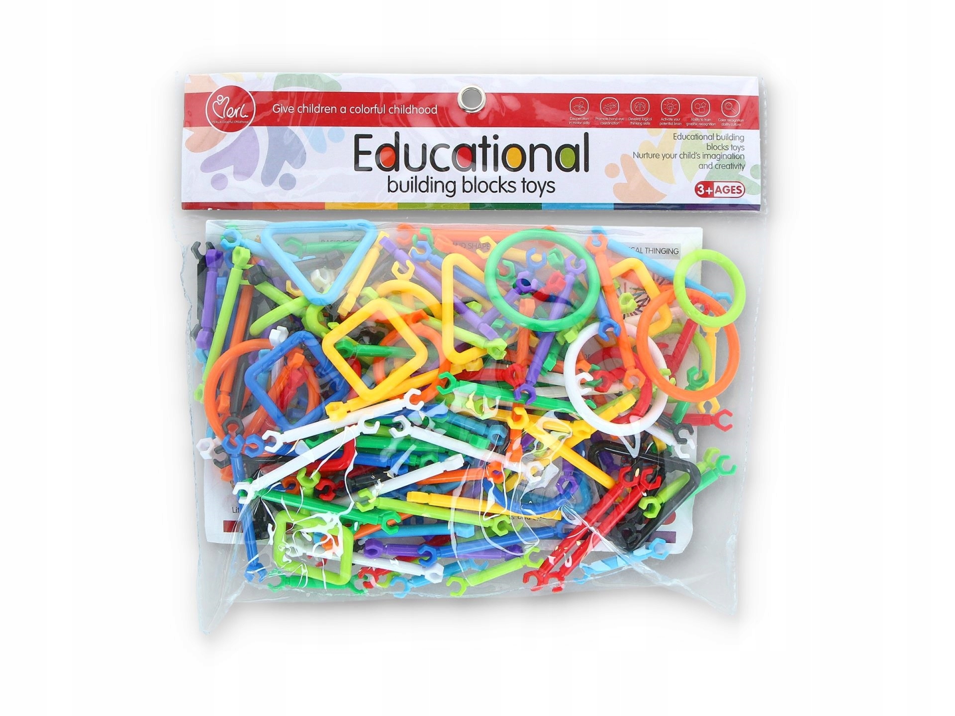 

Klocki Edukacyjne Konstrukcyjne 3D Patyczki 173 El