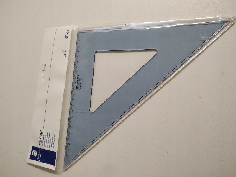 EKIERKA STAEDTLER 567 36 MARS BŁĘKITNA 36CM Kolor Odcienie niebieskiego